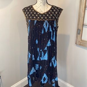 Monulinette Soeurs Anthropologie beaded Lydia  swing dress